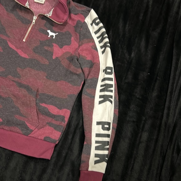 Victoria’s Secret pink pullover with neck zipper - Picture 3 of 7